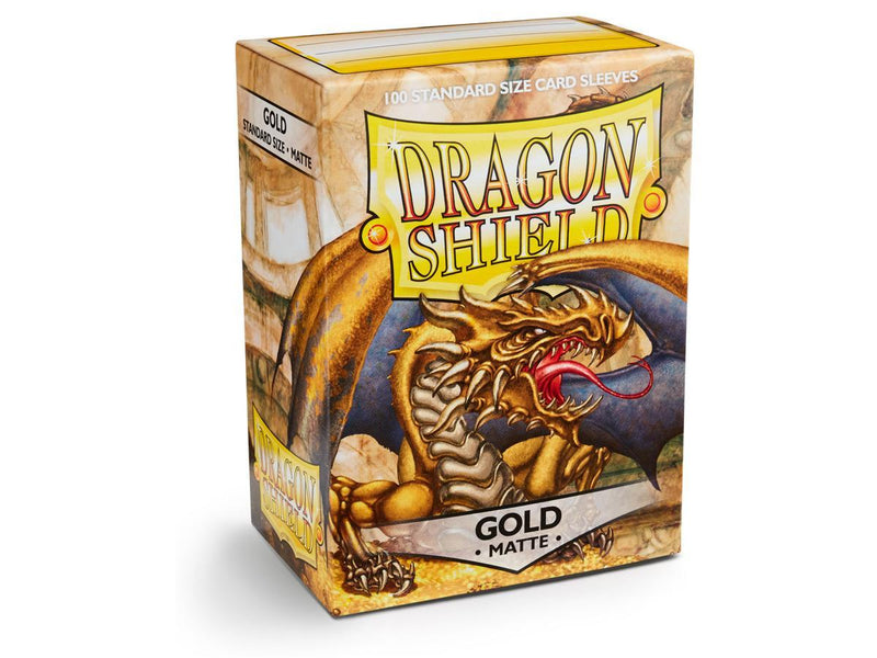 Sleeves - Dragon Shield Matte Sleeve - Gold
