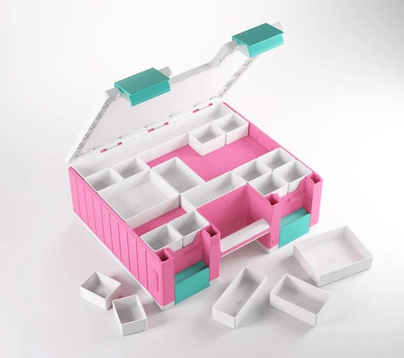 Deck Case - GAMEGENIC - Game Castle [Pink/White/Teal]