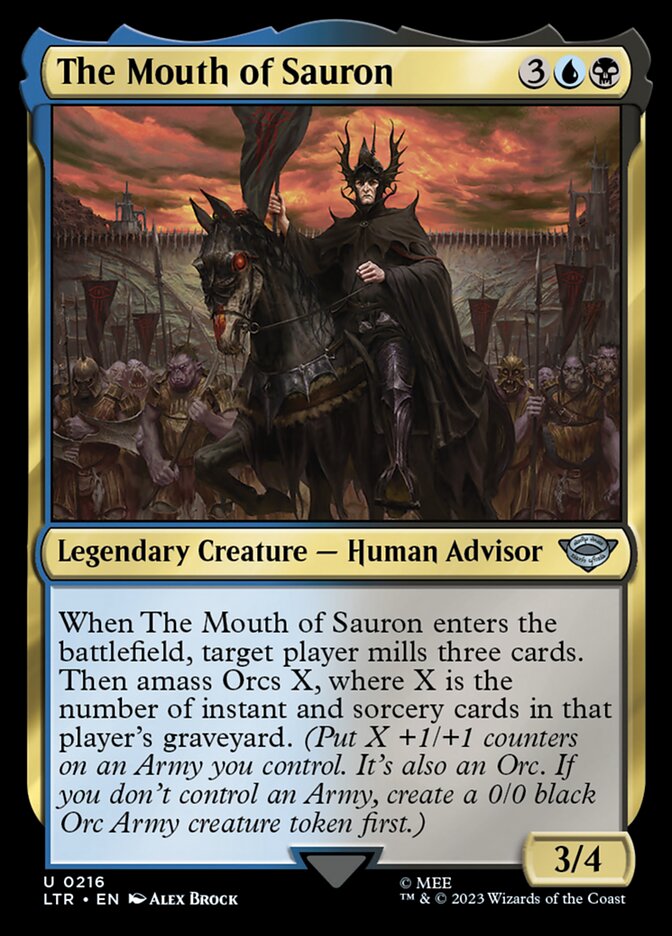 mtg lotr orc cards Orcish Bowmasters - Lurtz Version Proxy Card The Gathering Shagrat, Loot Bearer | The