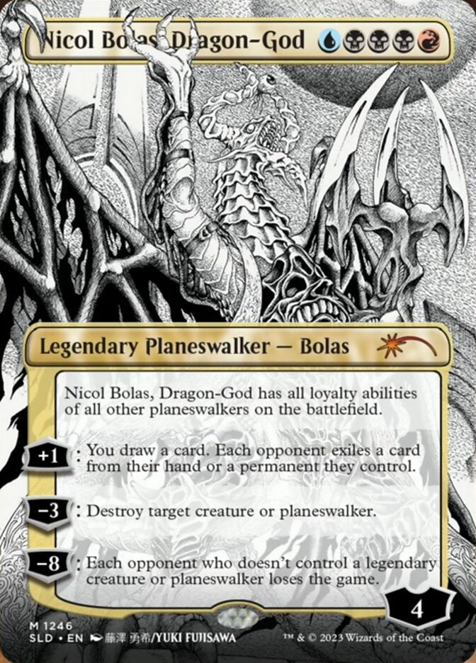 Nicol Bolas, Dragon-God (Borderless) [Secret Lair Drop Series]