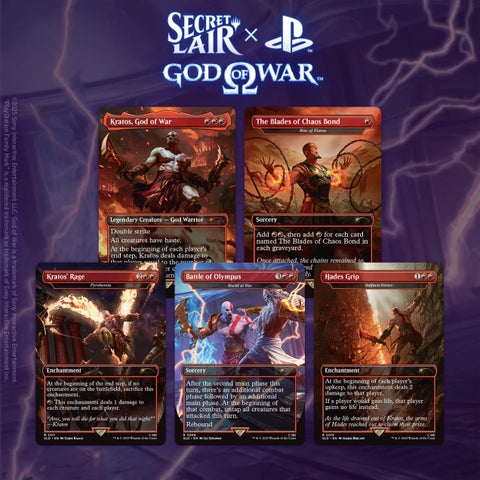 MTG - Secret Lair Series - PLAYSTATION SUPERDROP // God of War (Greek)