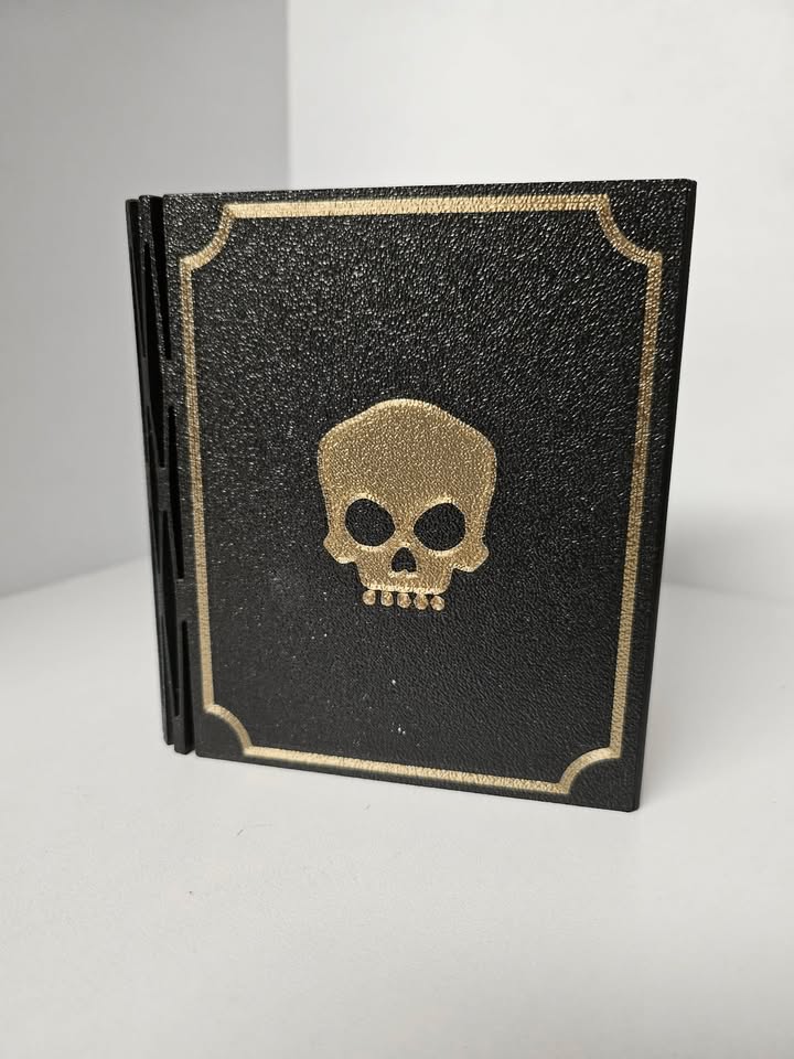 Deck Box - 3D Printed Deck Book - 75+ Black