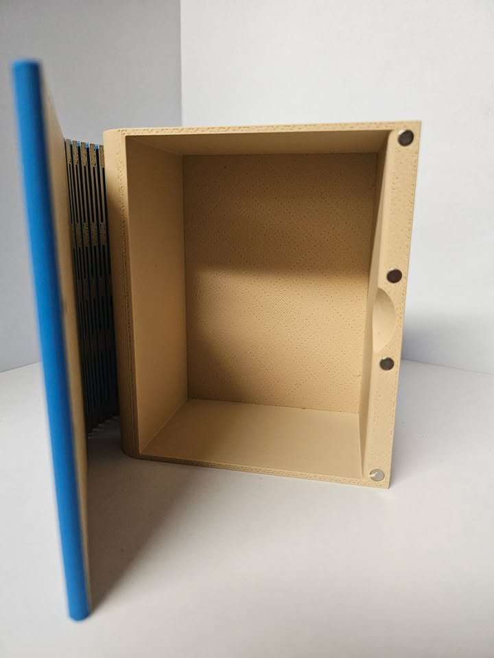 Deck Box - 3D Printed Deck Book - 75+ Blue