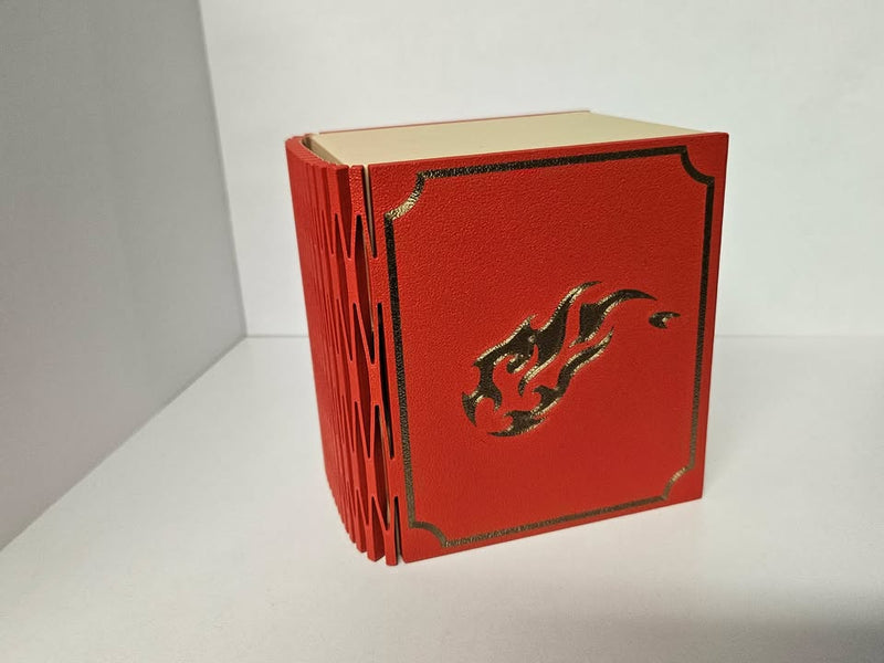 Deck Box - 3D Printed Deck Book - 100+ Red