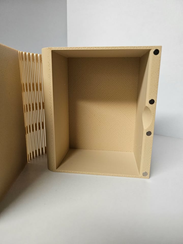 Deck Box - 3D Printed Deck Book - 75+ White