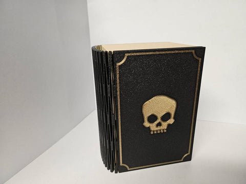 Deck Box - 3D Printed Deck Book - 100+ Black (w/ Tray)