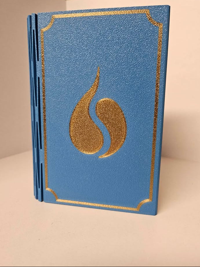 Deck Box - 3D Printed Deck Book - 75+ Blue (w/ Tray)