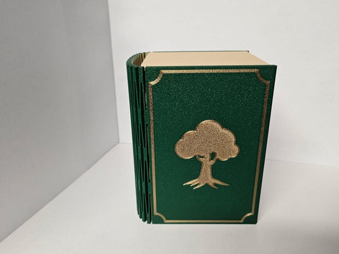 Deck Box - 3D Printed Deck Book - 100+ Green (w/ Tray)