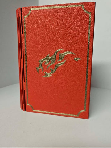 Deck Box - 3D Printed Deck Book - 75+ Red (w/ Tray)