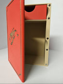 Deck Box - 3D Printed Deck Book - 75+ Red (w/ Tray)