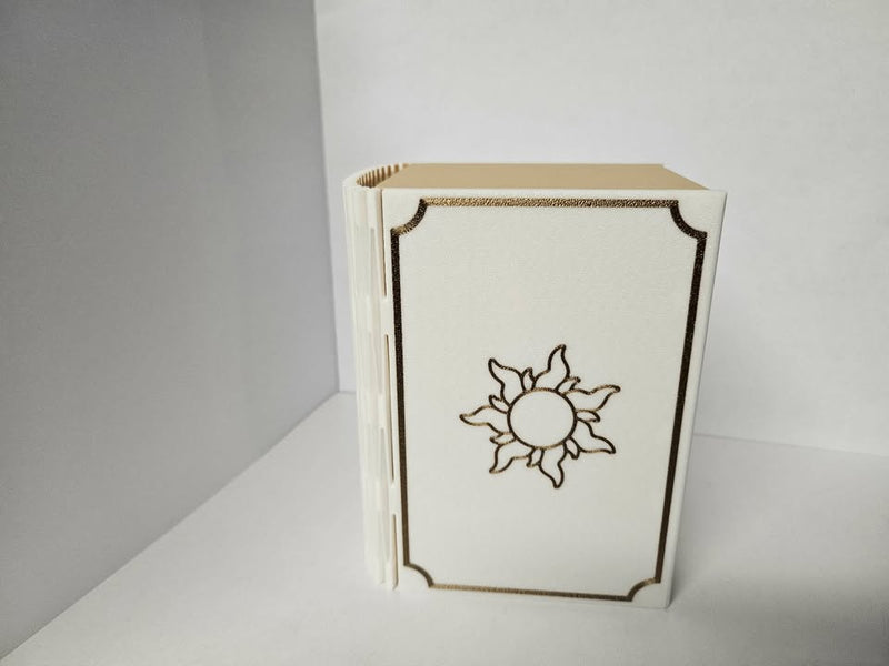 Deck Box - 3D Printed Deck Book - 100+ White (w/ Tray)