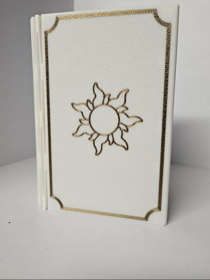 Deck Box - 3D Printed Deck Book - 75+ White (w/ Tray)
