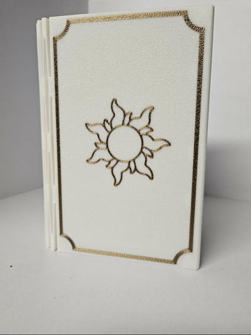 Deck Box - 3D Printed Deck Book - 75+ White (w/ Tray)
