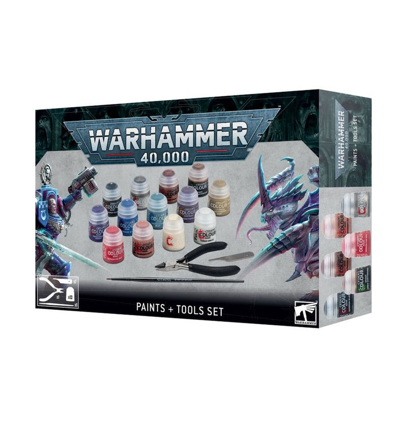 Warhammer - 40k - Paints + Tools Set