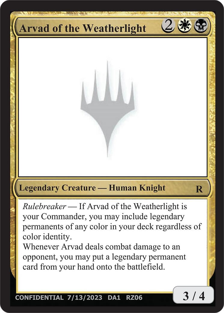 Image for Arvad of the Weatherlight (UNK) - Magic: The Gathering