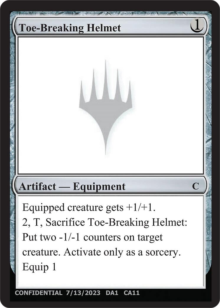 Image for Toe-Breaking Helmet (UNK) - Magic: The Gathering
