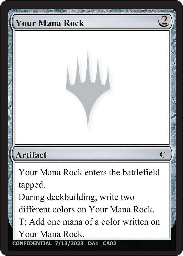 Image for Your Mana Rock (UNK) - Magic: The Gathering
