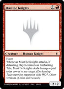 Image for Must Be Knights (UNK) - Magic: The Gathering