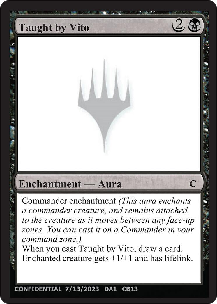 Image for Taught by Vito (UNK) - Magic: The Gathering