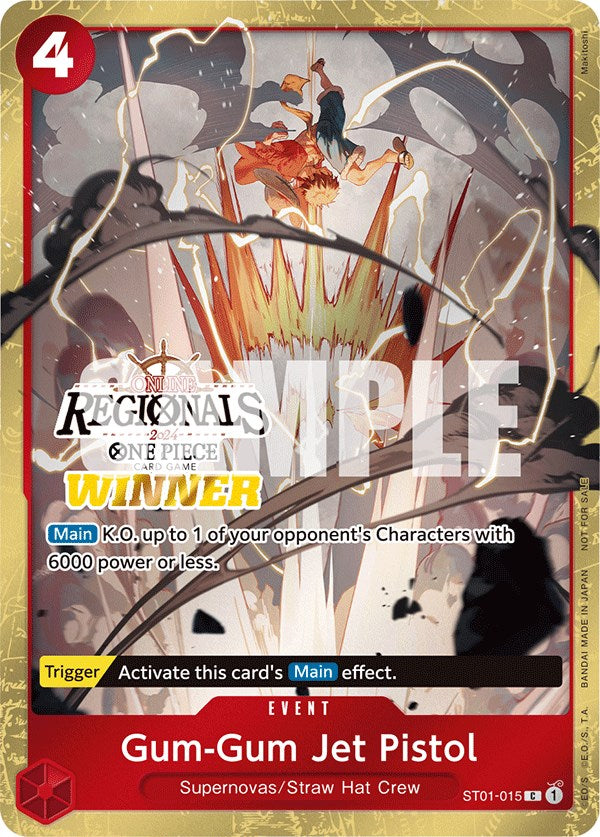 Gum-Gum Jet Pistol (Online Regional 2024) [Winner] [One Piece Promotion Cards]