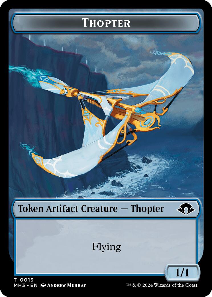 Servo // Thopter Double-Sided Token [Modern Horizons 3 Tokens]