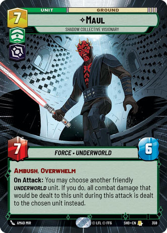 Maul - Shadow Collective Visionary (359) (Hyperspace) (359) [Shadows of the Galaxy]