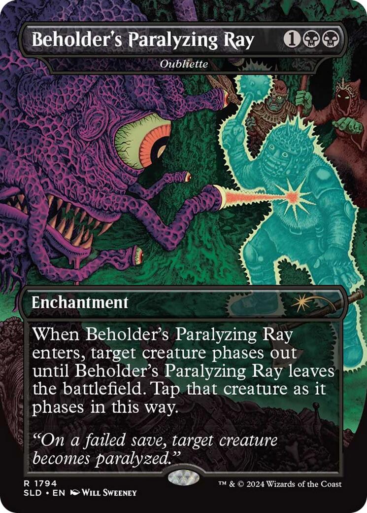 Beholder's Paralyzing Ray - Oubliette [Secret Lair Drop Series]