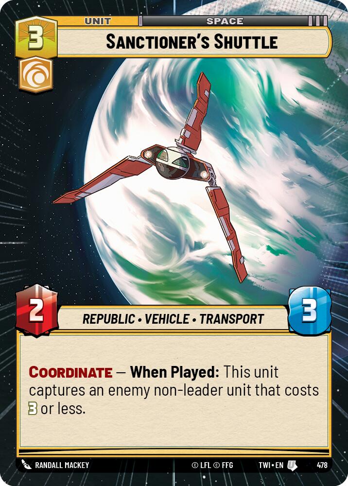 Sanctioner's Shuttle (478) (Hyperspace) (478) [Twilight of the Republic]