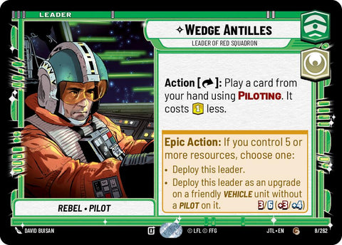 Wedge Antilles - Leader of Red Squadron (008/262) (008/257) [Jump to Lightspeed]