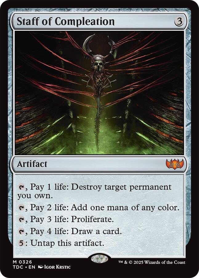 Staff of Compleation [Tarkir: Dragonstorm Commander]