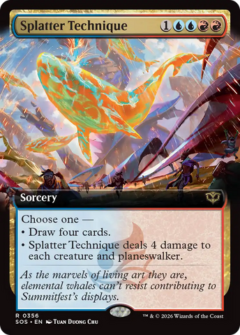 Splatter Technique (Extended Art) [Secrets of Strixhaven]