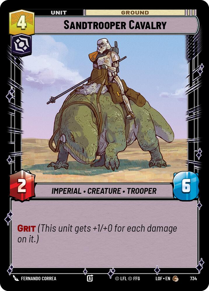 Sandtrooper Cavalry (734) (Foil) (734) [Legends of the Force]
