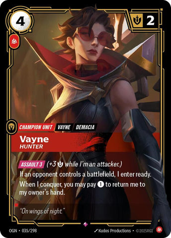 Vayne - Hunter (035/298) [Origins]