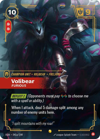 Volibear - Furious (Alternate Art) (041a/298) [Origins]