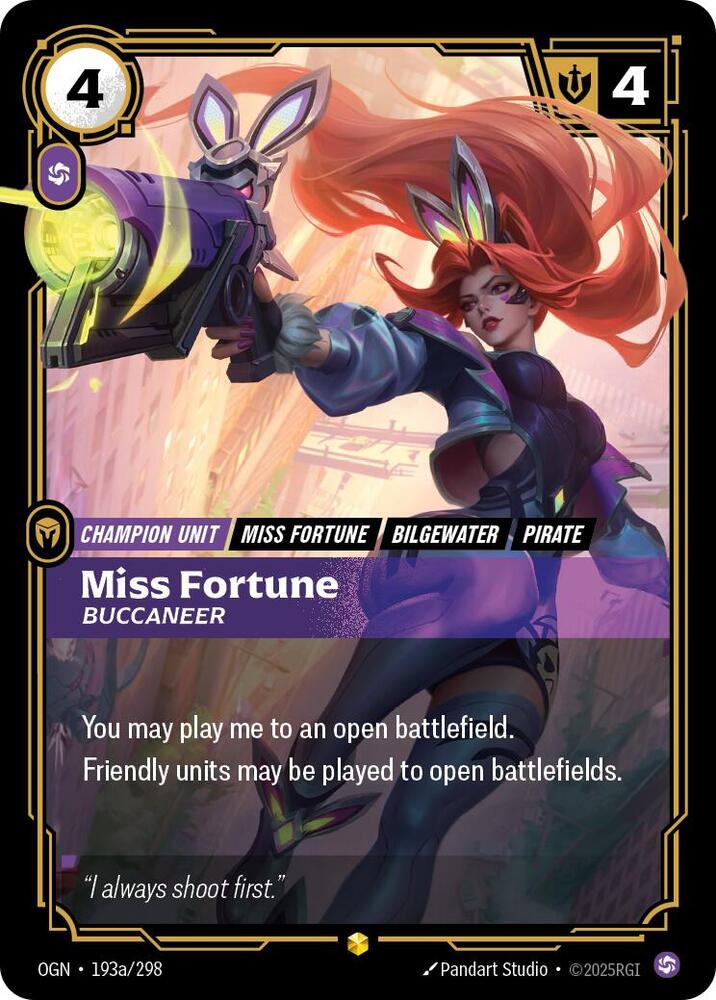 Miss Fortune - Buccaneer (Alternate Art) (193a/298) [Origins]