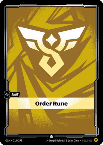 Order Rune (214/298) [Origins]