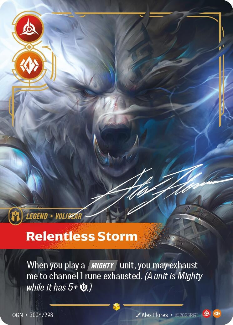 Volibear, Relentless Storm (Signature) (300*/298) (OGN)