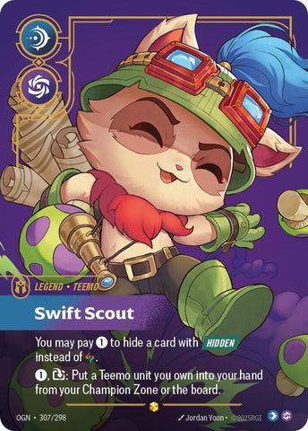Teemo - Swift Scout (Overnumbered) (307/298) [Origins]