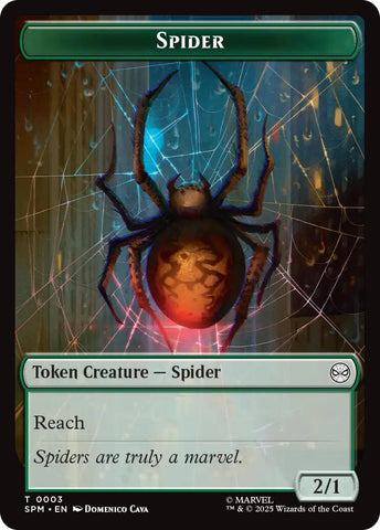 Spider // Illusion Villain Double-Sided Token [Marvel's Spider-Man Tokens]