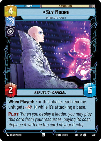Sly Moore - Witness to Power (Foil) (543) (543) [Secrets of Power]