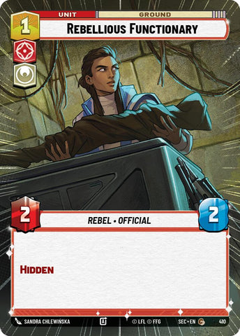 Rebellious Functionary (410) (Hyperspace) (410) [Secrets of Power]