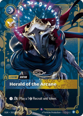 Viktor - Herald of the Arcane (Metal) (265/298) [Riftbound Organized Play Promotional Cards]