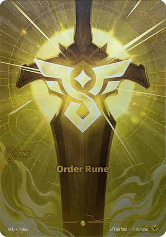 Order Rune (Alternate Art) (R06a) [Spiritforged]
