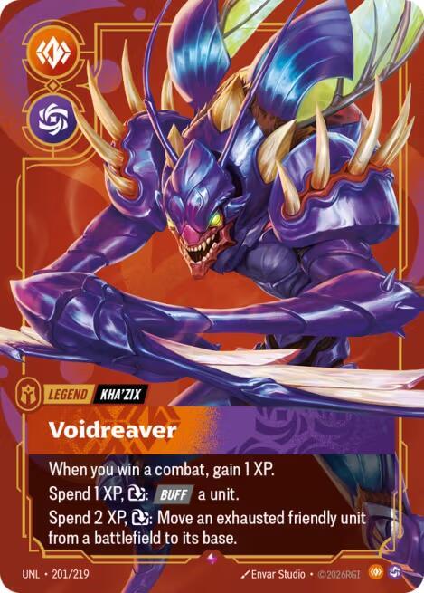 Kha'zix - Voice Reaver (Metal) (197/221) [Riftbound Organized Play Promotional Cards] /
