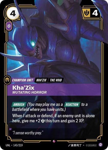 Kha'Zix - Mutating Horror (143/219) [Unleashed]