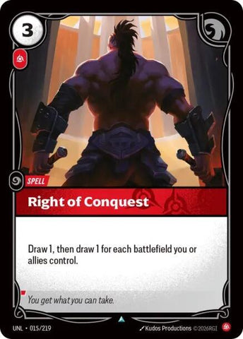Right of Conquest (015/219) [Unleashed]