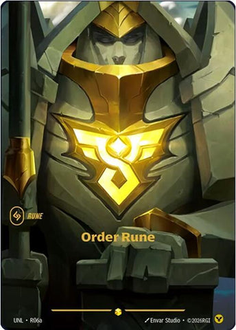 Order Rune (Alternate Art) (R06a) [Unleashed]