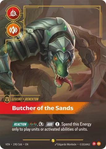Renekton - Butcher of the Sands (Overnumbered) (190/166) [Vendetta]