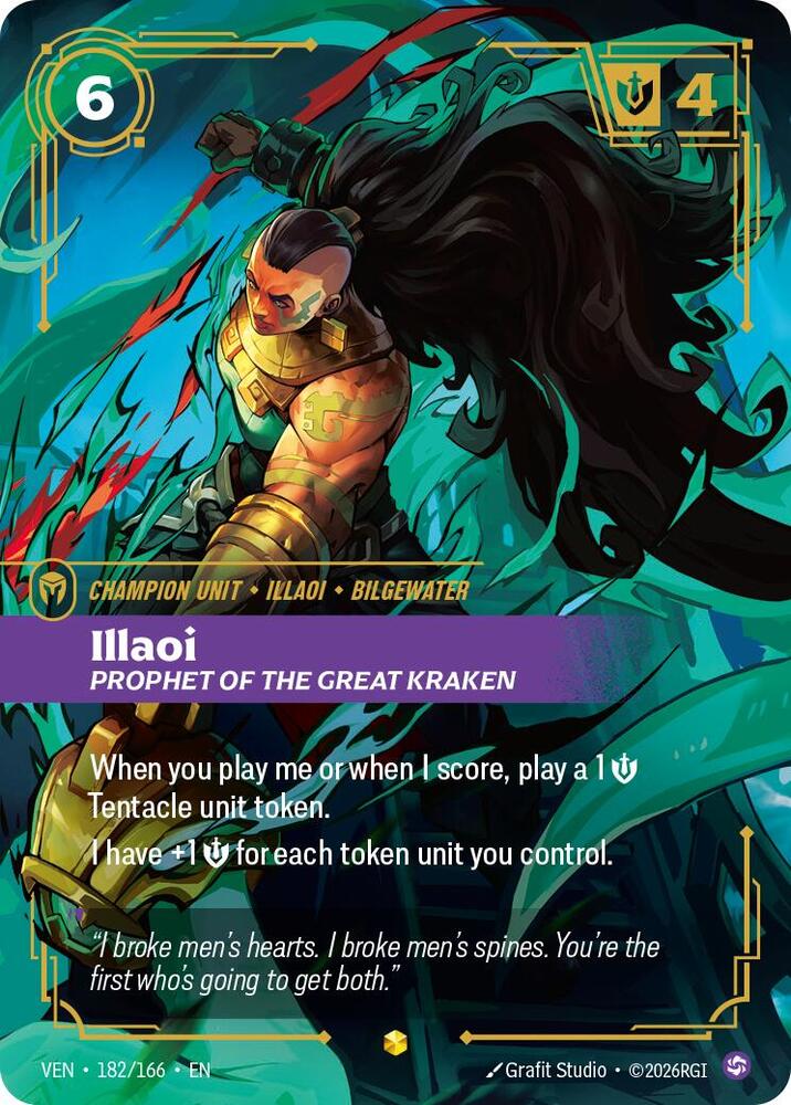 Illaoi - Prophet of the Great Kraken (Overnumbered) (182/166) [Vendetta]