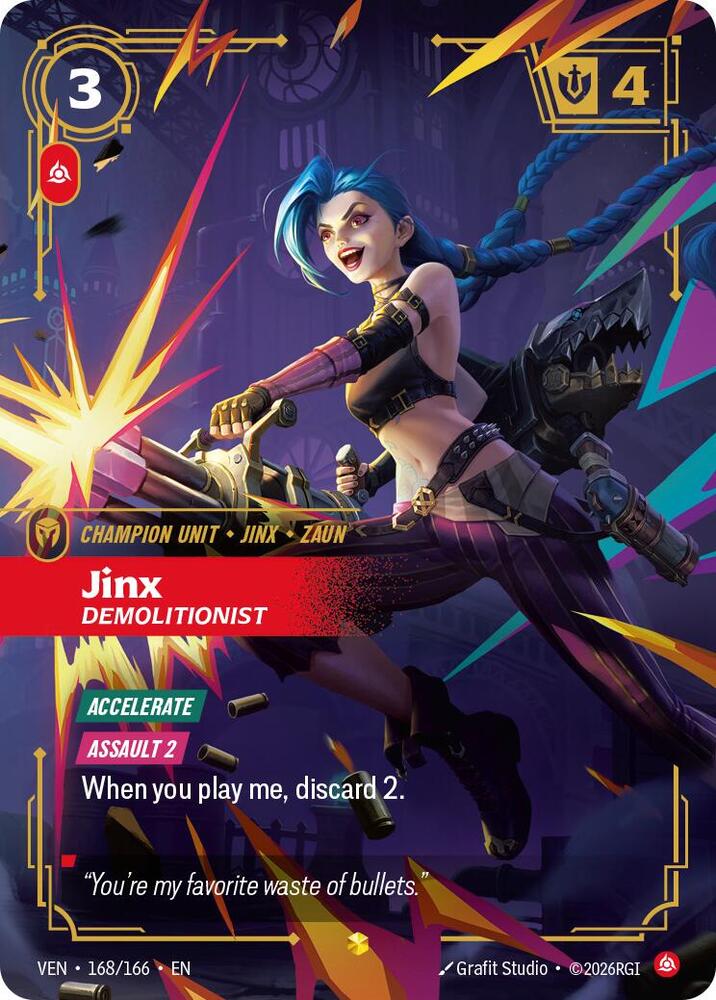 Jinx - Demolitionist (Overnumbered) (168/166) [Vendetta]